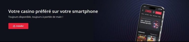 Starda Casino application mobile