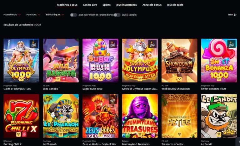 Starda Casino machines à sous
